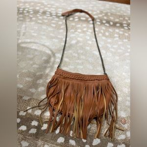 BP (Nordstrom) Faux Leather crossbody with Fringe